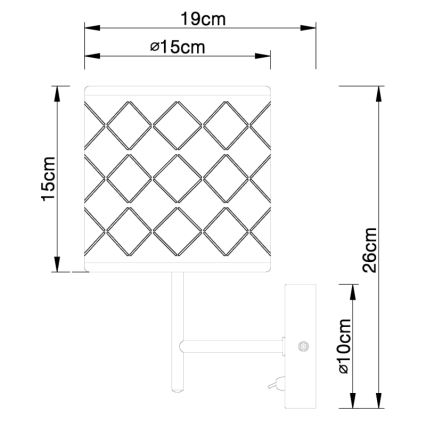 Globo - Zidna lampa 1xE14/40W/230V