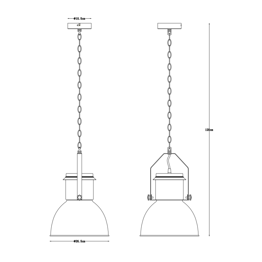 Globo - Luster na lancu 1xE27/40W/230V