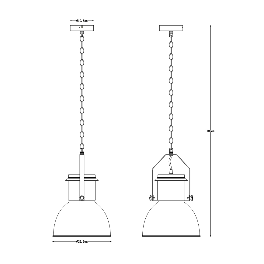Globo - Luster na lancu 1xE27/40W/230V