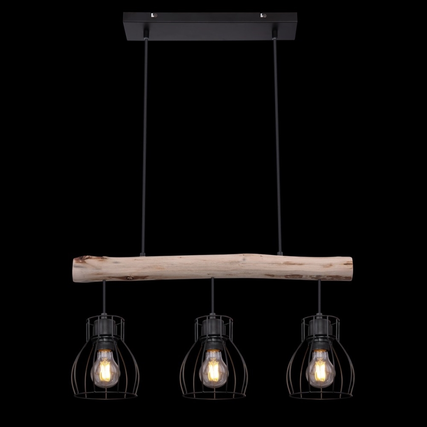 Globo 15326-3N - Luster na sajli MINA 3xE27/40W/230V