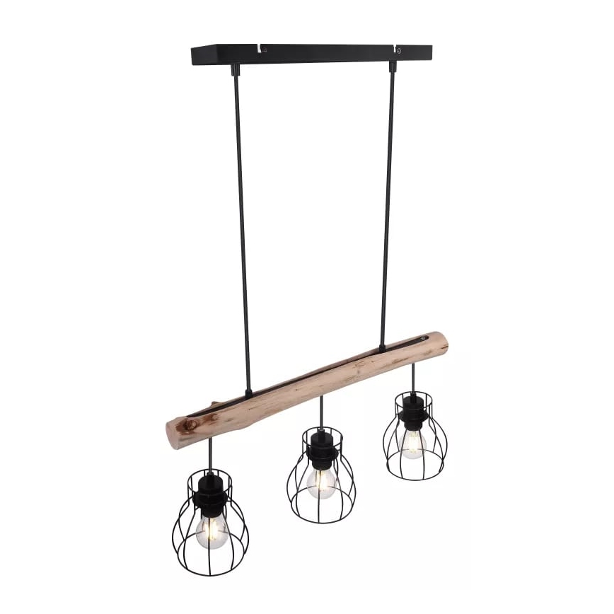 Globo 15326-3N - Luster na sajli MINA 3xE27/40W/230V