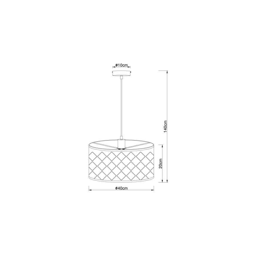 Globo 15329H - Luster na sajli HARALD 1xE27/60W/230V