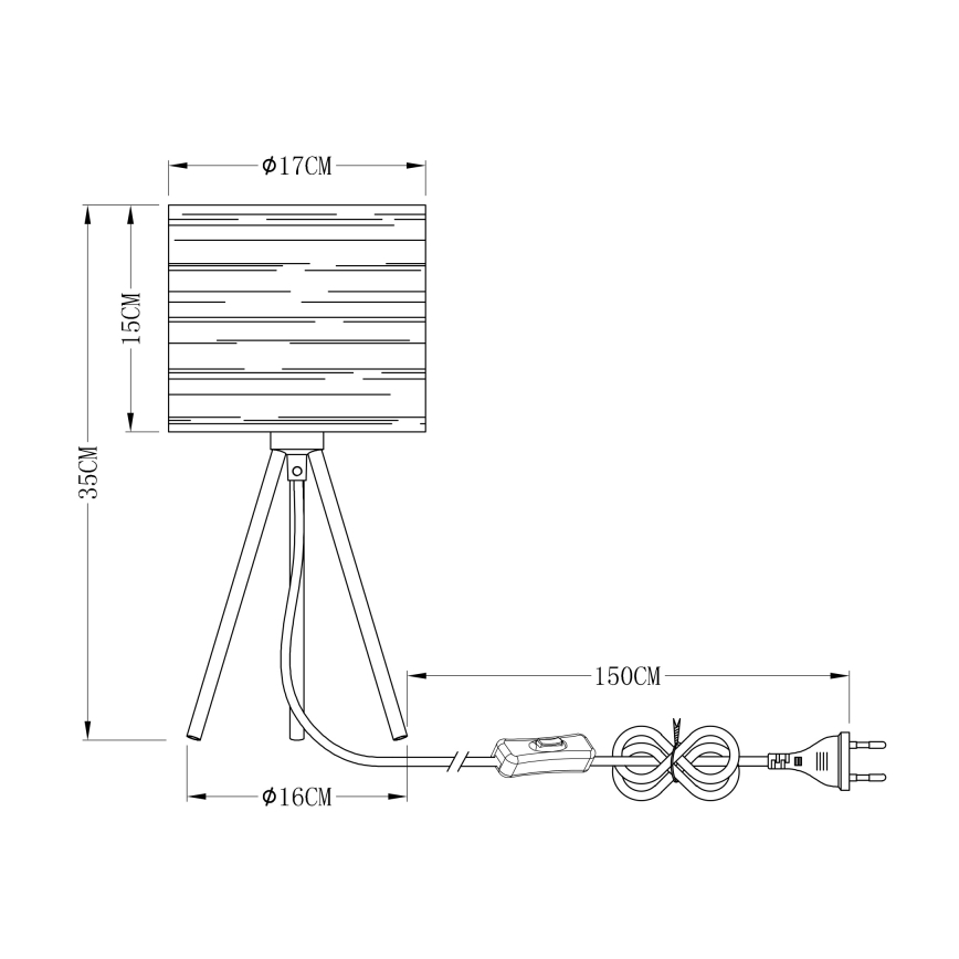 Globo - Stona lampa 1xE14/15W/230V