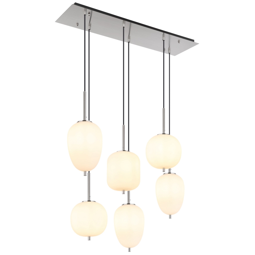 Globo - Luster na sajli 6xE14/40W/230V sjajni krom