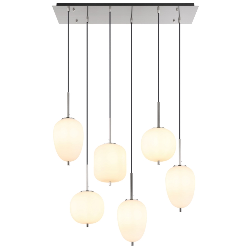 Globo - Luster na sajli 6xE14/40W/230V sjajni krom