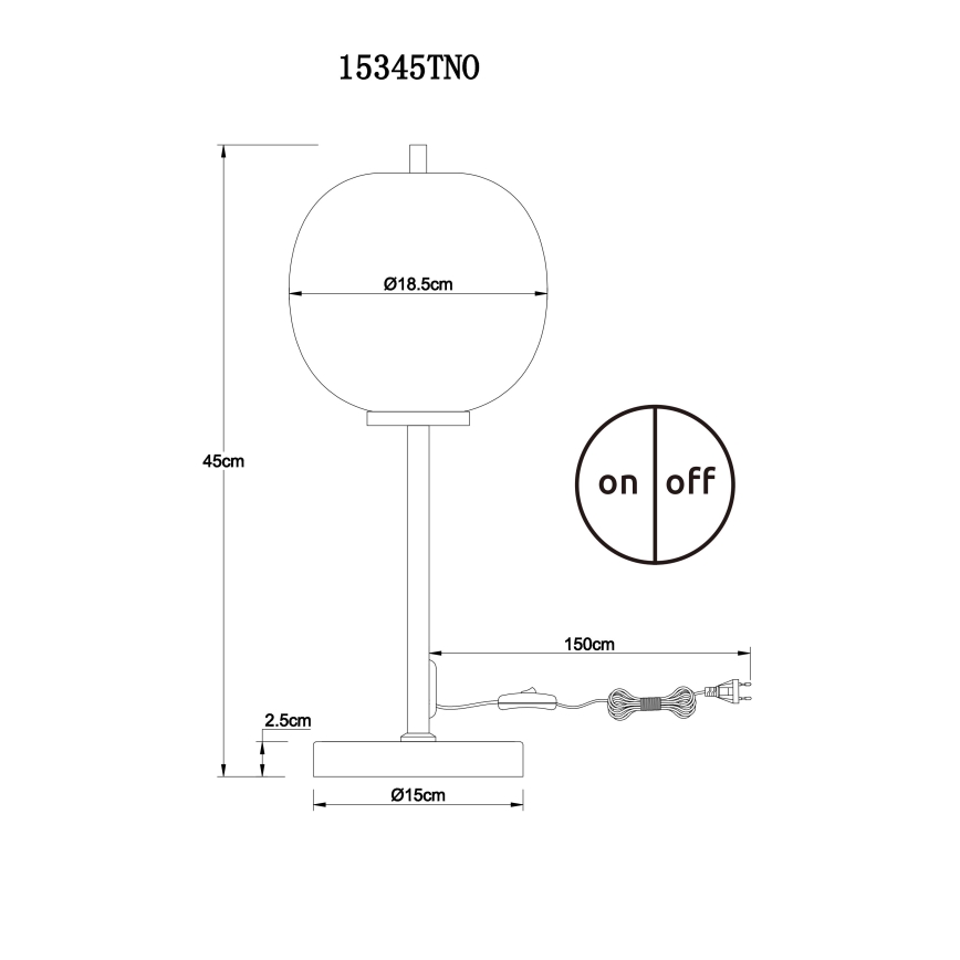 Globo - Stona lampa 1xE14/40W/230V mat krom