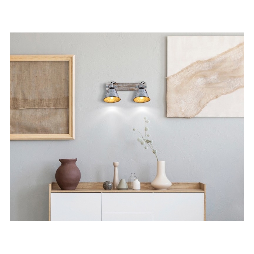 Globo - Reflektorska lampa 2xE27/60W/230V jela
