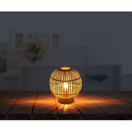 Globo - Stona lampa 1xE27/60W230V bambus