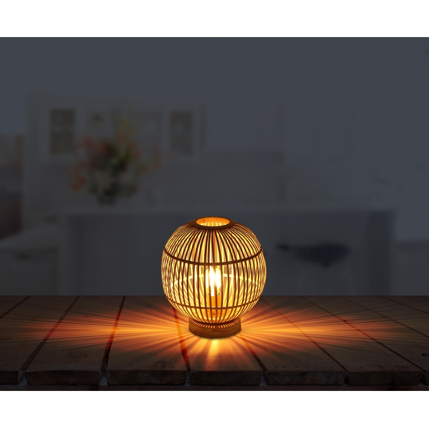 Globo - Stona lampa 1xE27/60W230V bambus