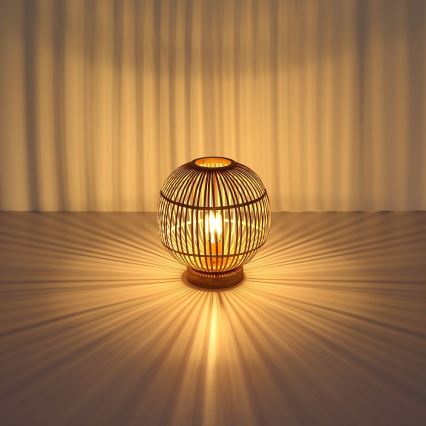 Globo - Stona lampa 1xE27/60W230V bambus