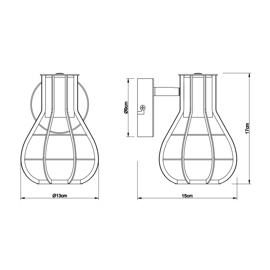 Globo - Zidna reflektorska lampa 1xE27/40W/230V