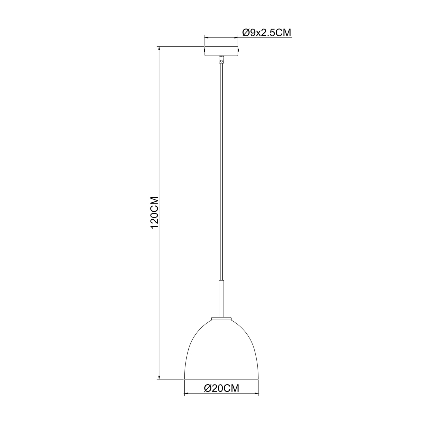 Globo - Luster na sajli 1xE27/60W/230V