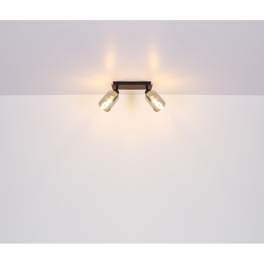 Globo - Reflektorska lampa 2xE27/15W/230V crno