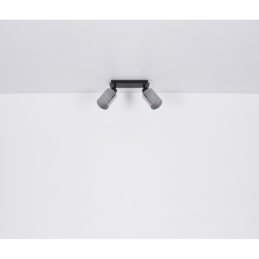 Globo - Reflektorska lampa 2xE27/15W/230V crno