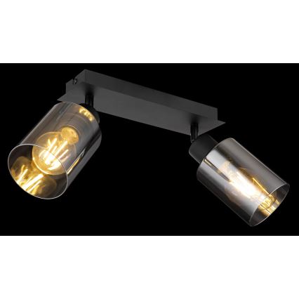 Globo - Reflektorska lampa 2xE27/15W/230V crno