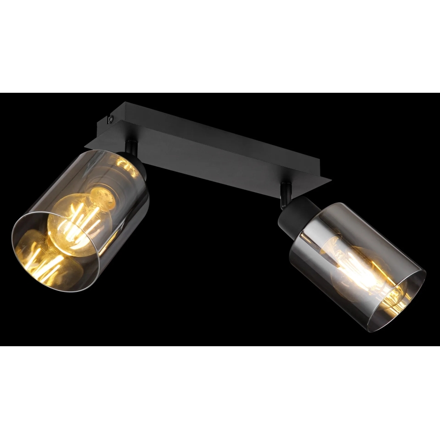 Globo - Reflektorska lampa 2xE27/15W/230V crno