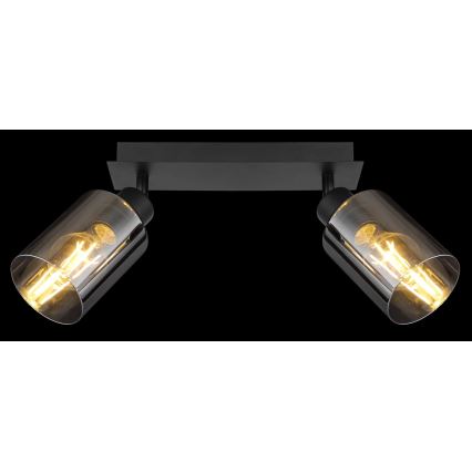 Globo - Reflektorska lampa 2xE27/15W/230V crno