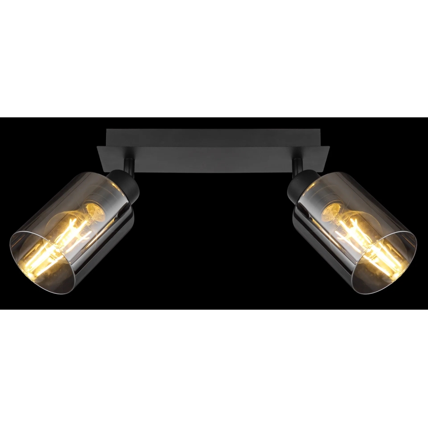 Globo - Reflektorska lampa 2xE27/15W/230V crno