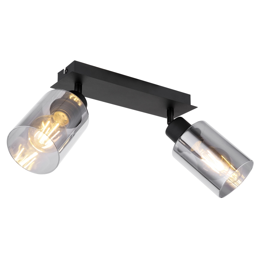 Globo - Reflektorska lampa 2xE27/15W/230V crno