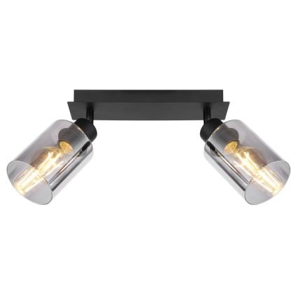 Globo - Reflektorska lampa 2xE27/15W/230V crno