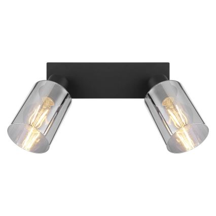 Globo - Reflektorska lampa 2xE27/15W/230V crno