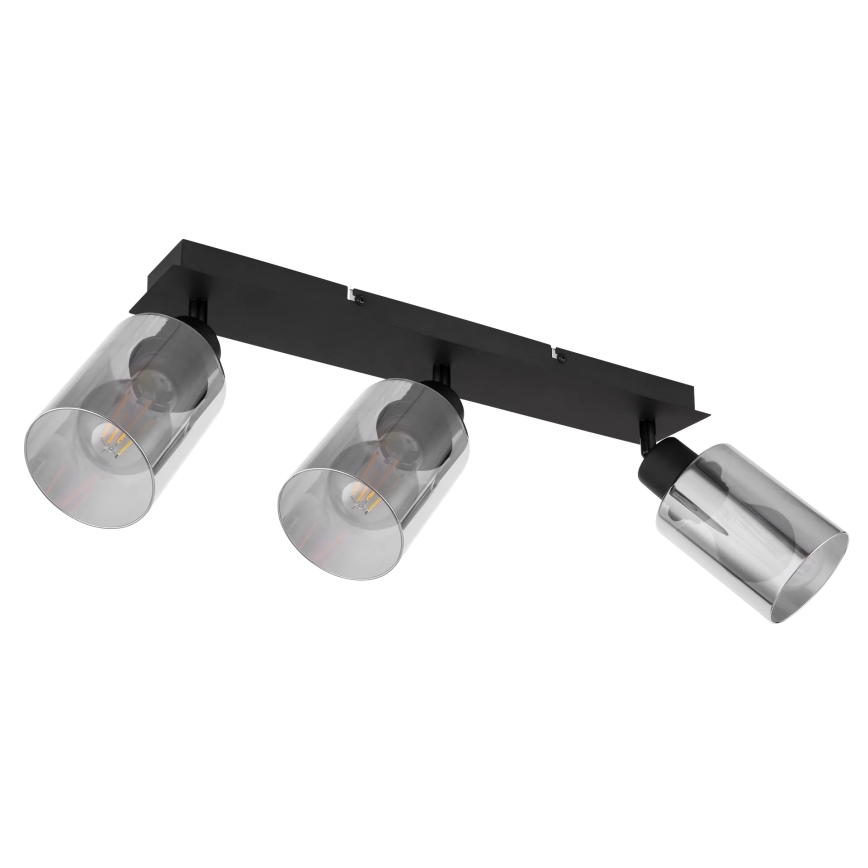 Globo - Reflektorska lampa 3xE27/15W/230V crno