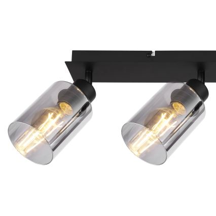 Globo - Reflektorska lampa 3xE27/15W/230V crno