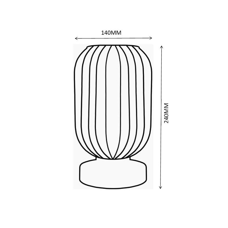 Globo - Stona lampa 1xE27/40W/230V braon