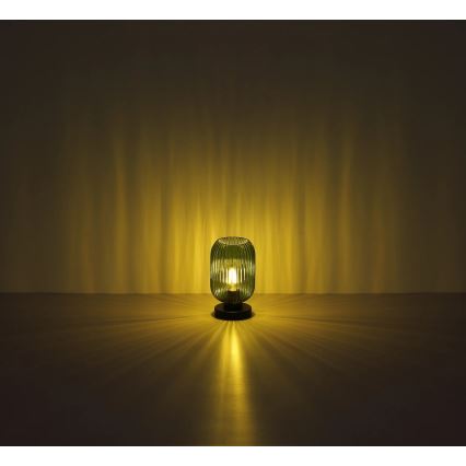 Globo - Stona lampa 1xE27/40W/230V zelena