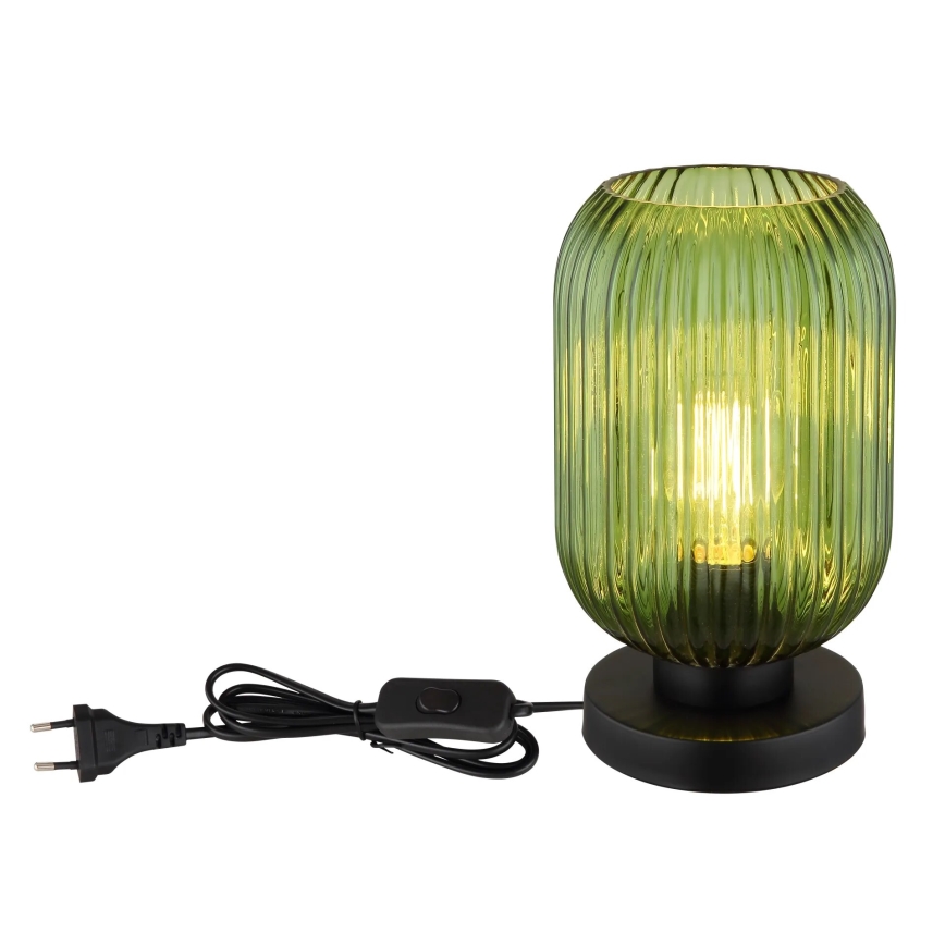 Globo - Stona lampa 1xE27/40W/230V zelena