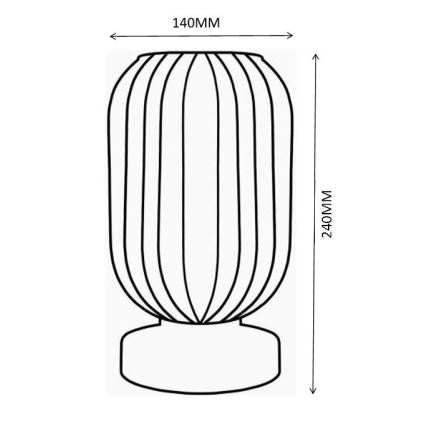 Globo - Stona lampa 1xE27/40W/230V zelena