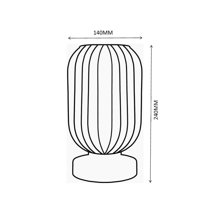 Globo - Stona lampa 1xE27/40W/230V zelena