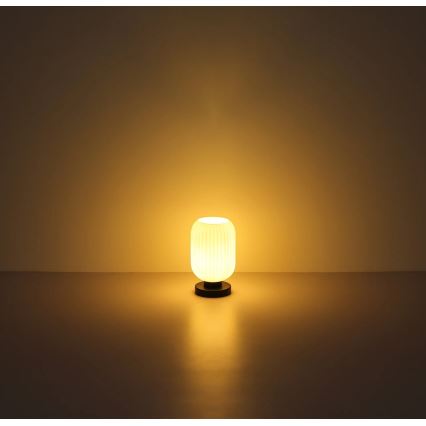 Globo - Stona lampa 1xE27/40W/230V bela