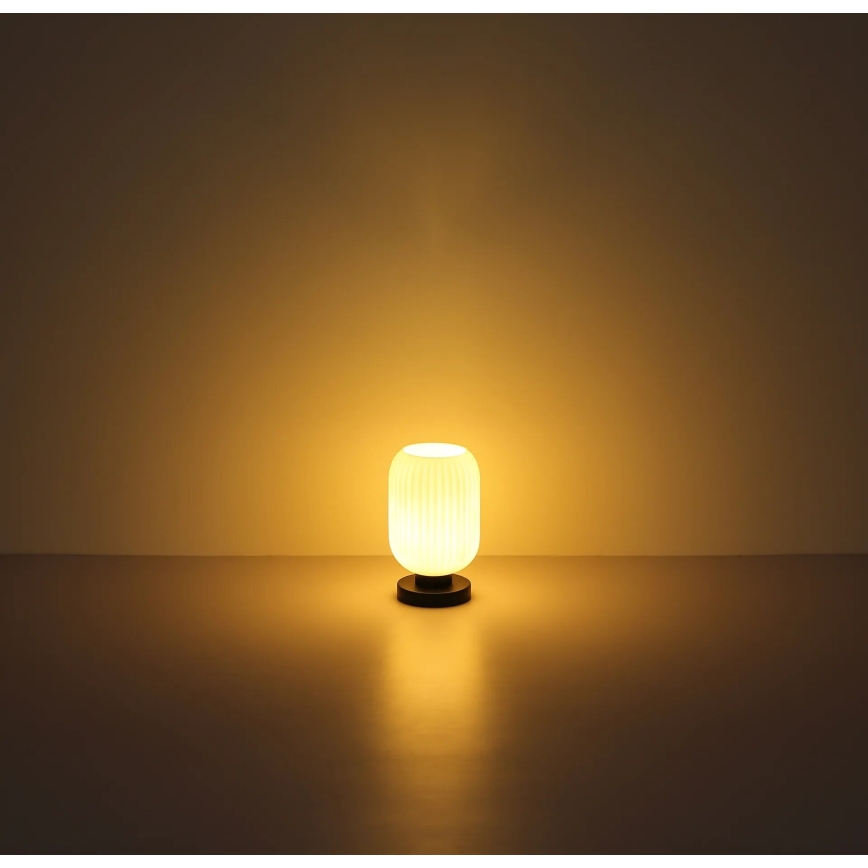 Globo - Stona lampa 1xE27/40W/230V bela