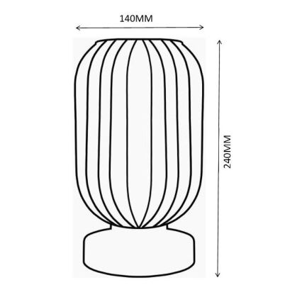 Globo - Stona lampa 1xE27/40W/230V bela