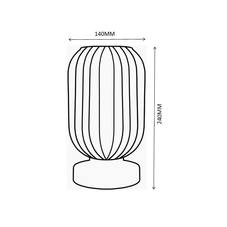 Globo - Stona lampa 1xE27/40W/230V bela