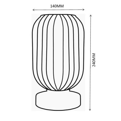 Globo - Stona lampa 1xE27/40W/230V ljubičasta