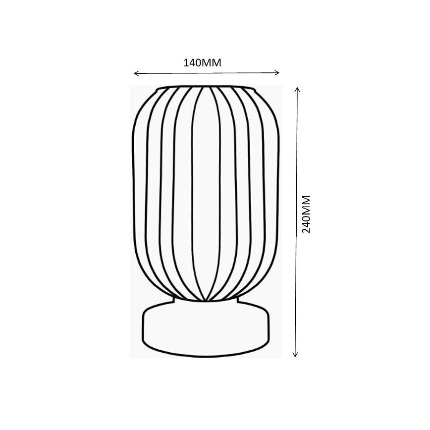Globo - Stona lampa 1xE27/40W/230V sivo