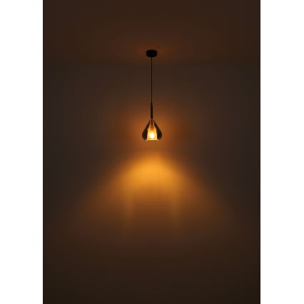 Globo - Luster na sajli 1xE27/60W/230V pr. 20 cm crno