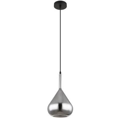 Globo - Luster na sajli 1xE27/60W/230V pr. 20 cm crno