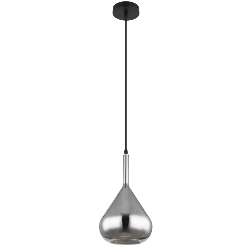 Globo - Luster na sajli 1xE27/60W/230V pr. 20 cm crno
