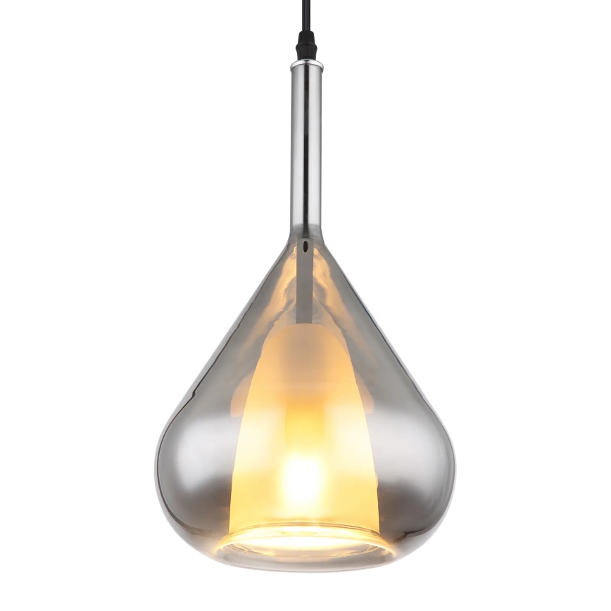 Globo - Luster na sajli 1xE27/60W/230V pr. 20 cm crno
