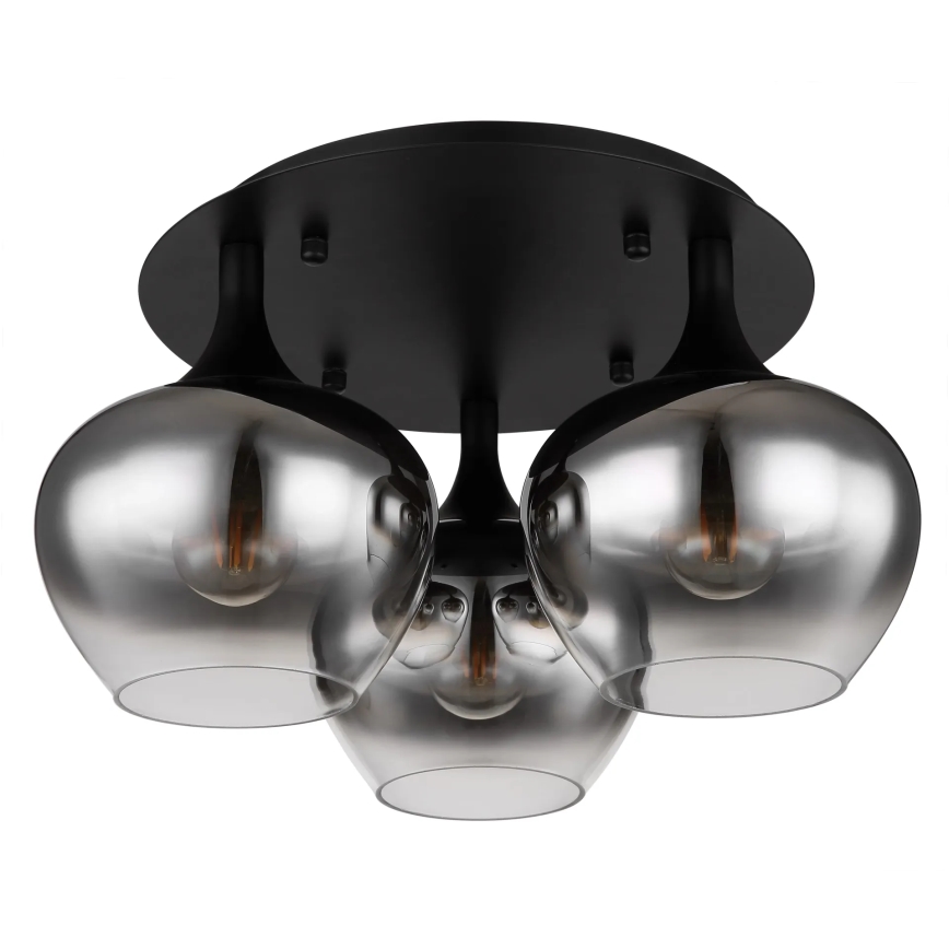 Globo - Nadgradni luster 3xE27/40W/230V pr. 45 cm crno