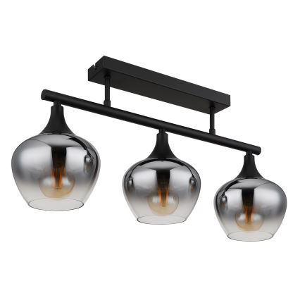 Globo - Nadgradni luster 3xE27/40W/230V crno