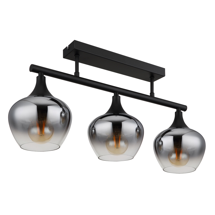 Globo - Nadgradni luster 3xE27/40W/230V crno