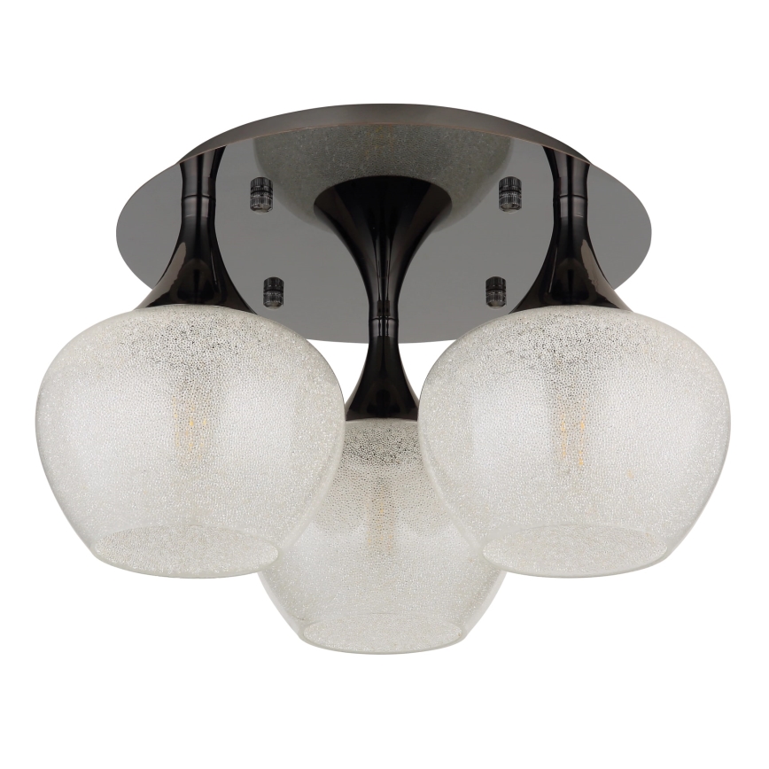 Globo - Nadgradni luster 3xE27/40W/230V antracit
