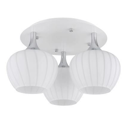 Globo - Nadgradni luster 3xE27/40W/230V bela