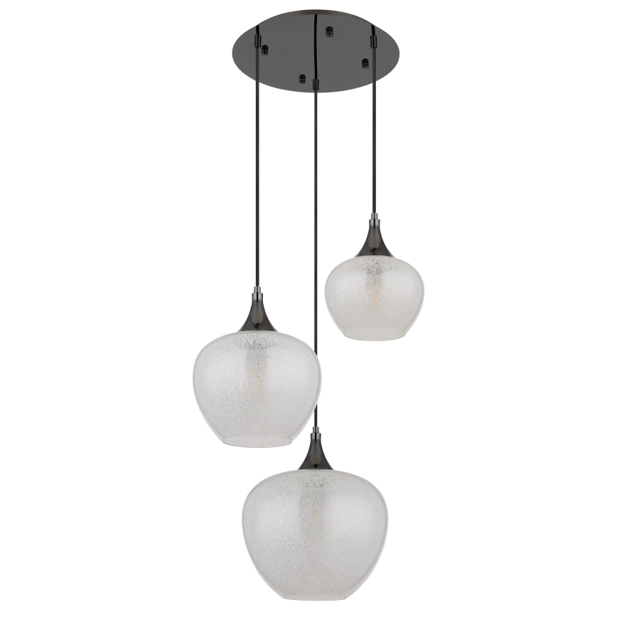 Globo - Luster na sajli 3xE27/40W/230V bela/antracit