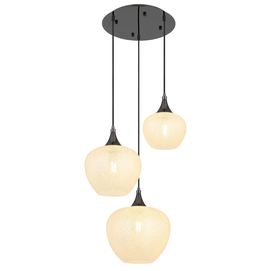 Globo - Luster na sajli 3xE27/40W/230V bela/antracit