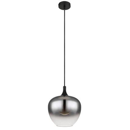 Globo - Luster na sajli 1xE27/40W/230V pr. 24 cm crno